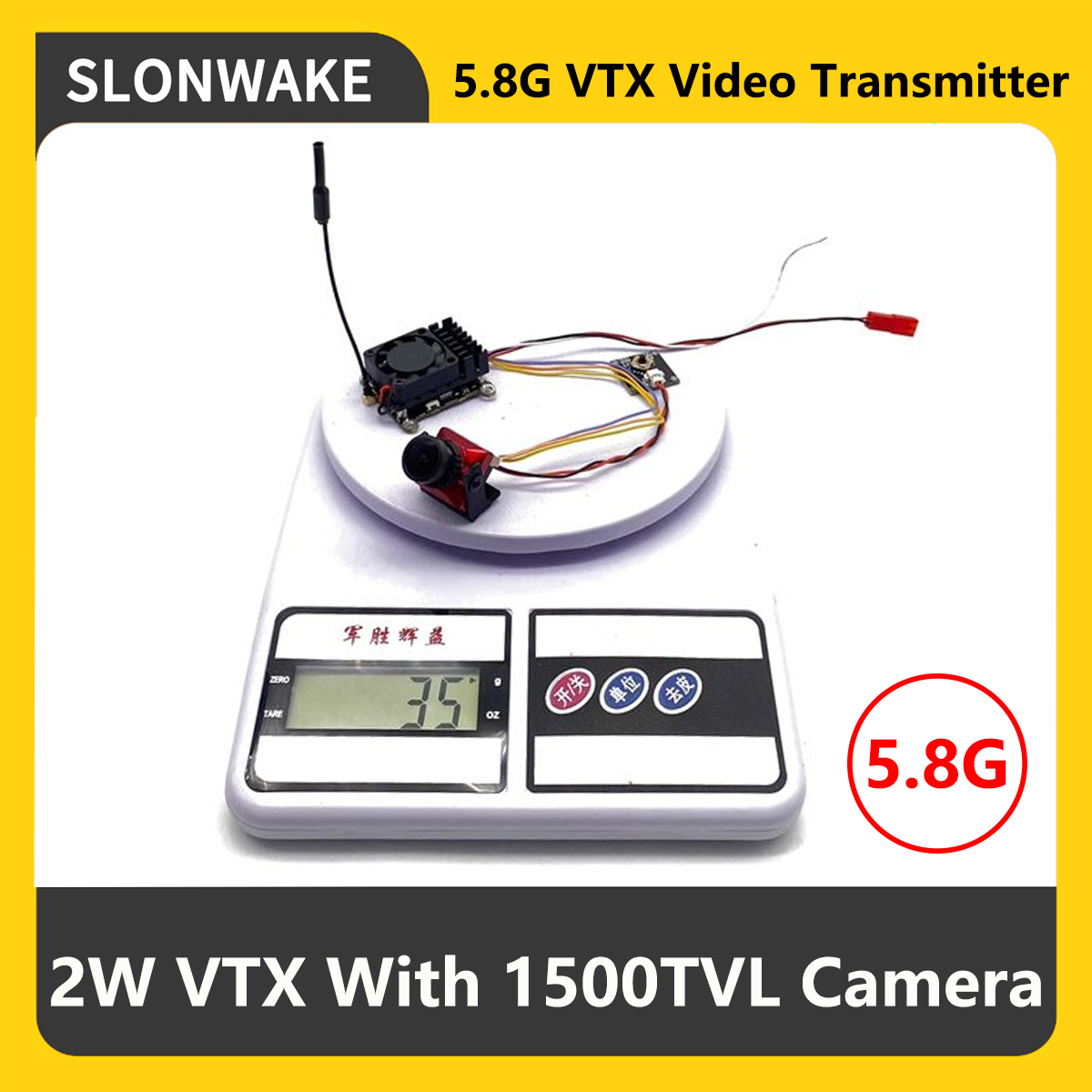 Drone Frame - Transmissor FPV VTX SLONWAKE 5.8G 2000mW
