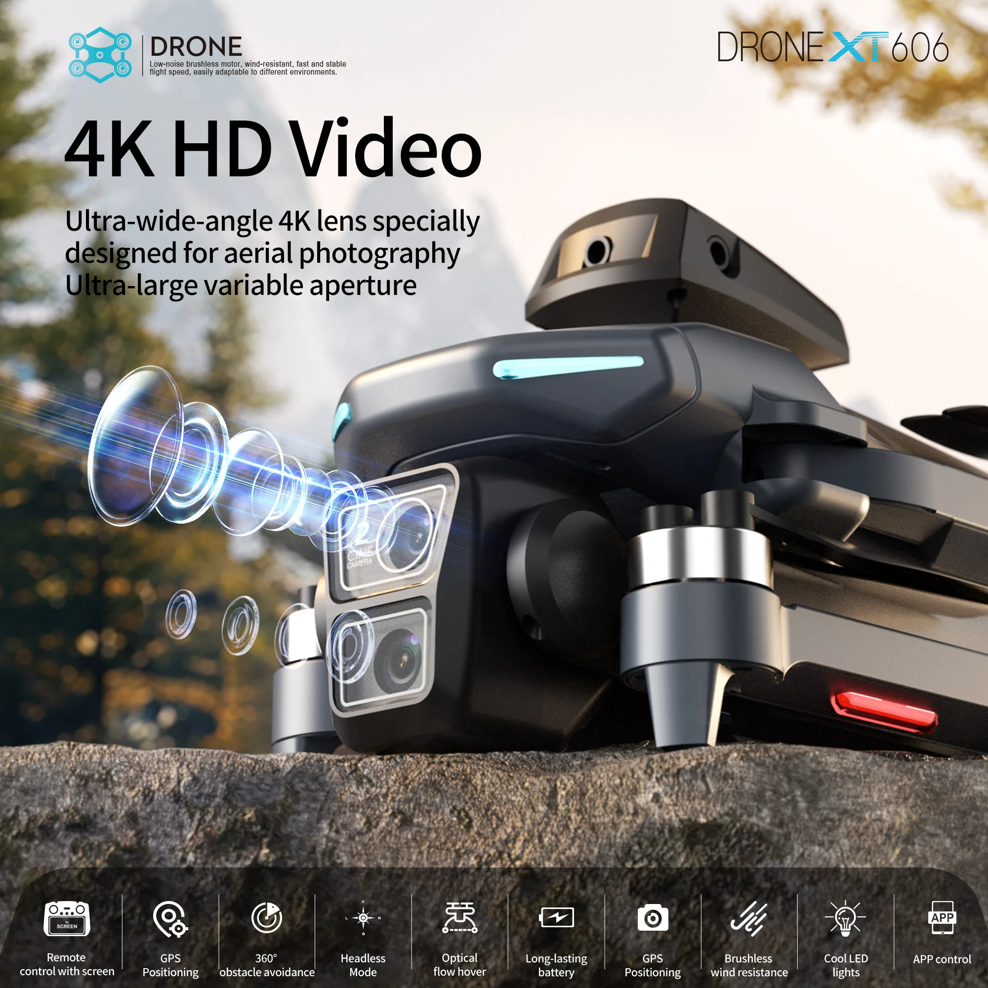 Drone Original XT606 Profissio - Drone Gps Mount avaliação e preço
