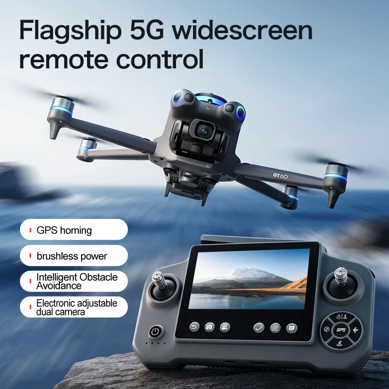 Drone com Câmera GT60 4K/6K/8K - Drone Gps Mount avaliação e preço