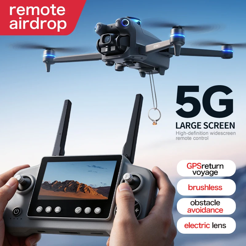 Drone com Câmera GT60 4K/6K/8K - Drone Gps Mount avaliação e preço