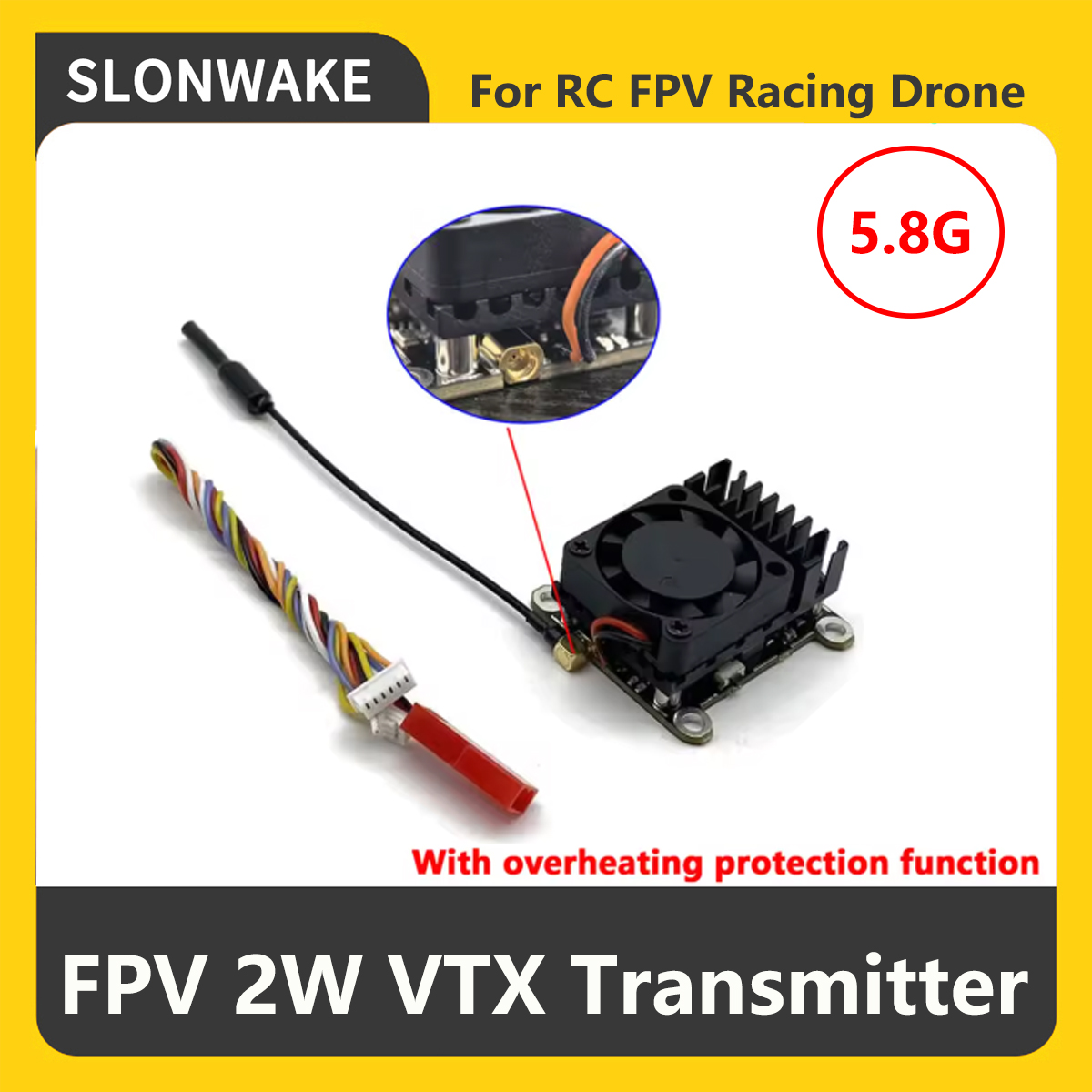 Transmissor FPV VTX SLONWAKE 5 - Drone Frame avaliação e preço