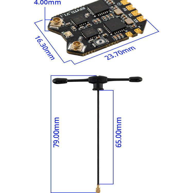 Receptor RadioMaster RP4TD Exp - Drone Power Distribution Board avaliação e preço
